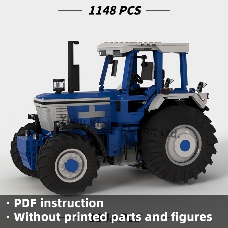 Farming Agriculture Model - 1148 Parça MOC Klasik Mavi Tarım