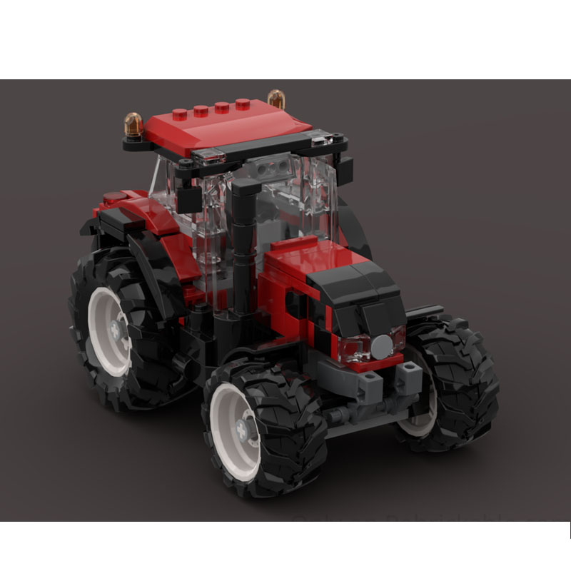 Farming Agriculture Model - City Farm MOC-271284 Kırmızı Tarım Traktörü
