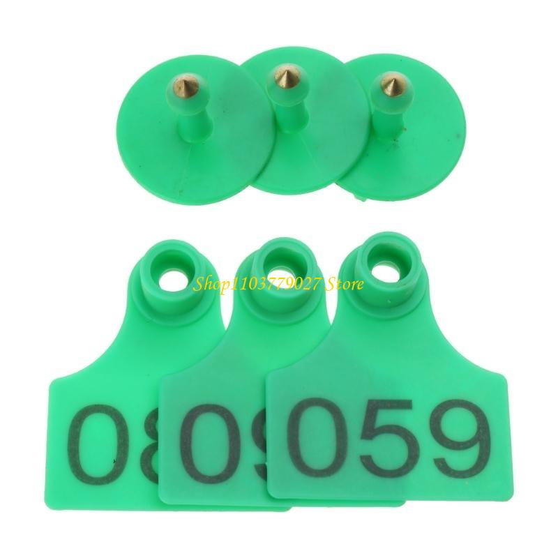 Livestock Ear Tag - C4DF 001-100 Sayı Plastik Etiketler Hayvancılık