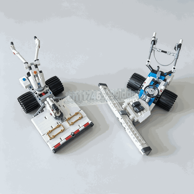 1021Parts MOC Çift Tek Akslı Ç - Farming Agriculture Model incelemesi ve fiyatı
