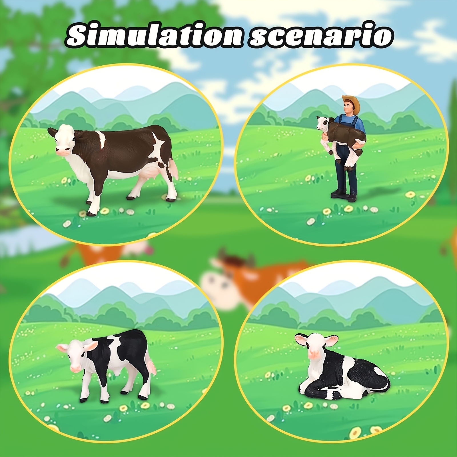Çiftlik Çiftçisi ve İnek Model - Agriculture Farming For Kids incelemesi ve fiyatı